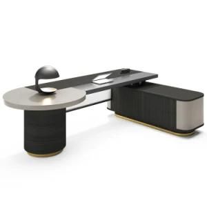 Boss Table Desk Simple Modern Elegant Boss Desk Modern CEO Boss Leather Office Desk