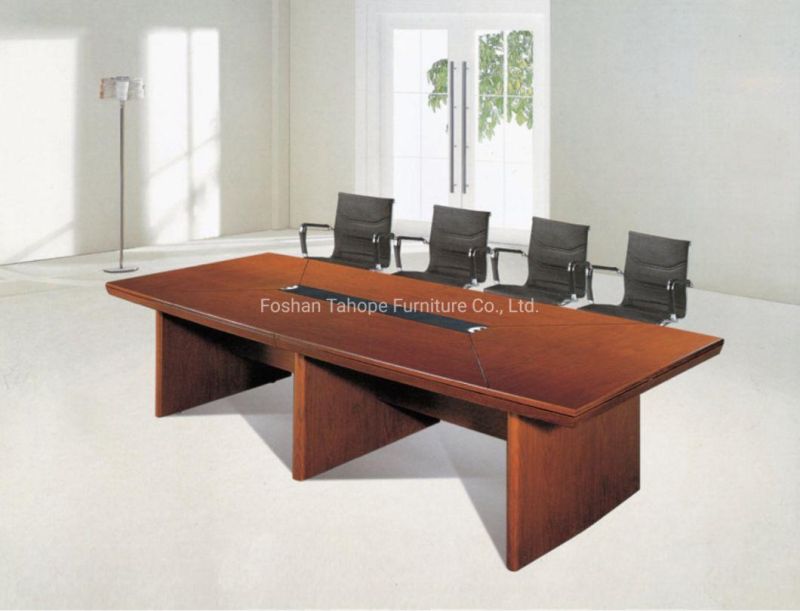 Large-Size Classic Office MDF Arc-Shaped Executive Desk