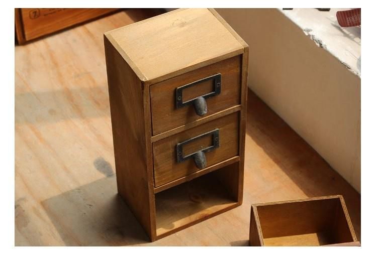Wholesale Antique Natural MDF Solid Wooden Storage Chest