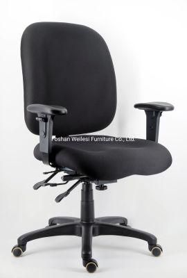 Black Color Fabric Functional Heavy Duty Machanism 350 Nylon Base Heavy Duty Big Office Chair