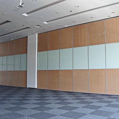 Soundproof Sliding Moveable Folding Wooden Acoustic Partition Walls for Room Dividing