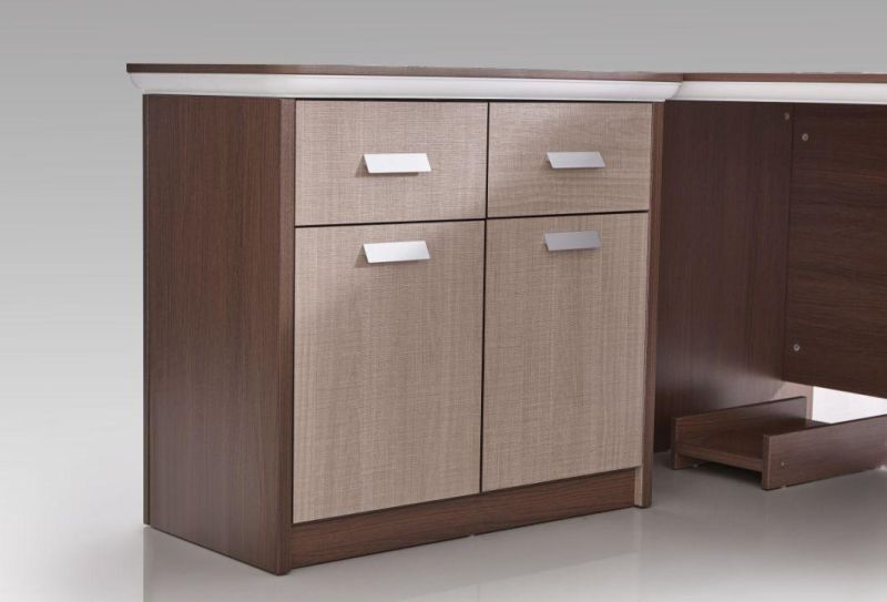 Hot Sale E1 MDF L Shaped Wooden Office Executive Desk