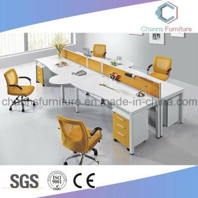 Modern Furniture Four Persons Computer Table Office Desk Workstation