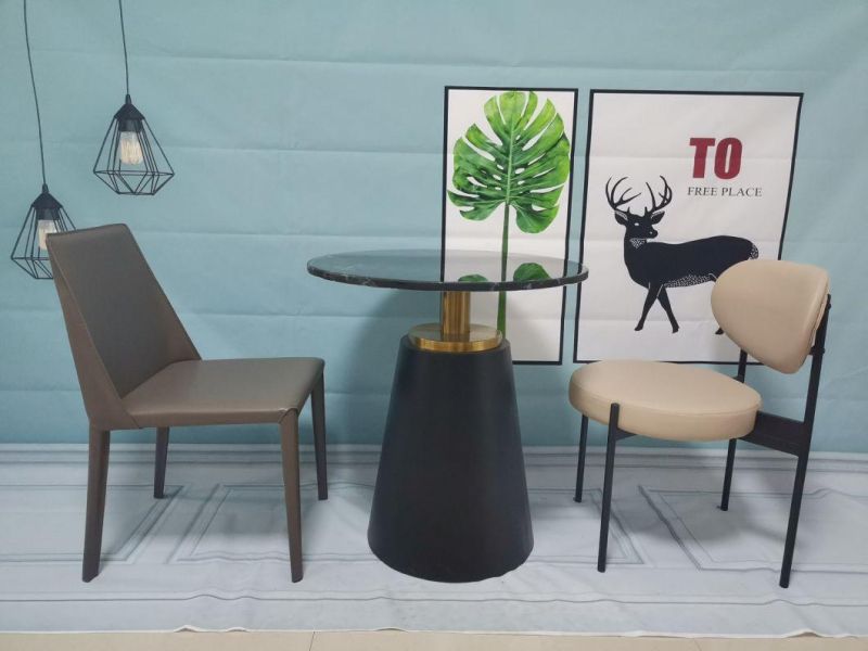 Nordic Modern Furniture Living Room Metal Marble Coffee Table