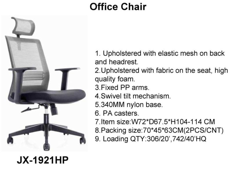 Modern Office Furniture Ergonomic Design Cheap High Back Chair