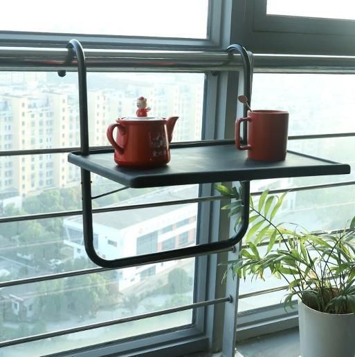 Height Adjustable Plastic Desk for Balcony Hanging Porgola Pot Sand Tee Sand Simple Computer Desk