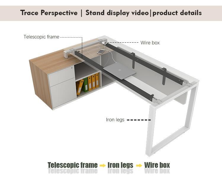 Factory Direct Sale Executive Luxury L Shape Modern Desk Office Furniture