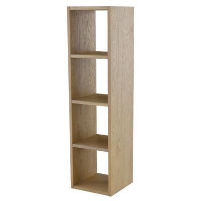 Modern Wood Bookcase, 4 Tiers Bookshelf for Home