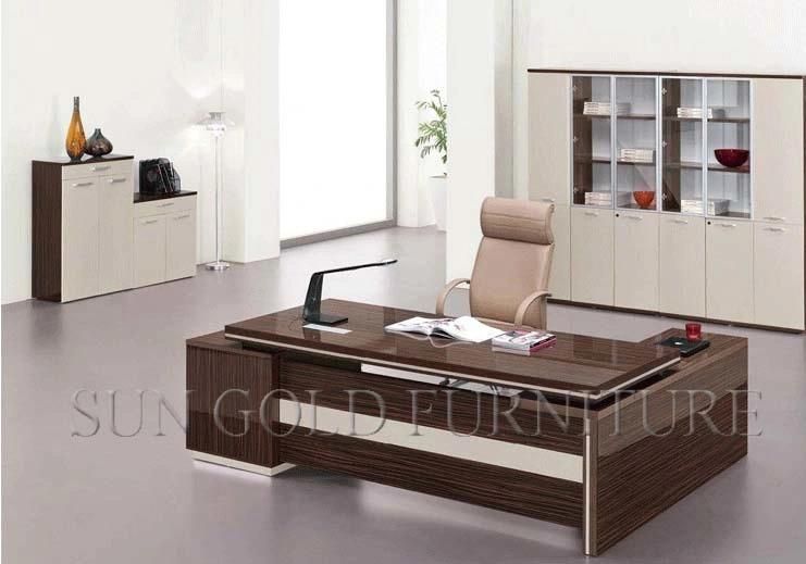 High Quality Laminated Office Table L Shape Office Desk Office Furniture (SZ-OD144)