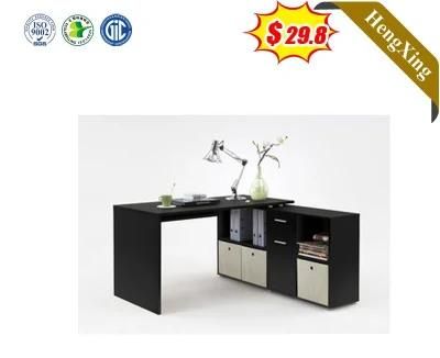Wooden Office Home Furniture Multi Function Simple Computer Desk with Side Table