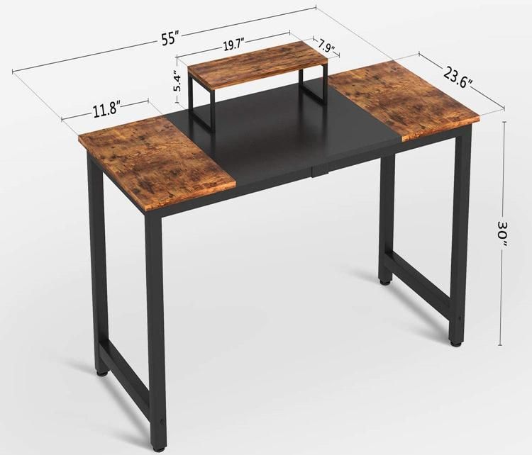 New Style Steel and Wood Combined Desktop Student Study Desk 0334