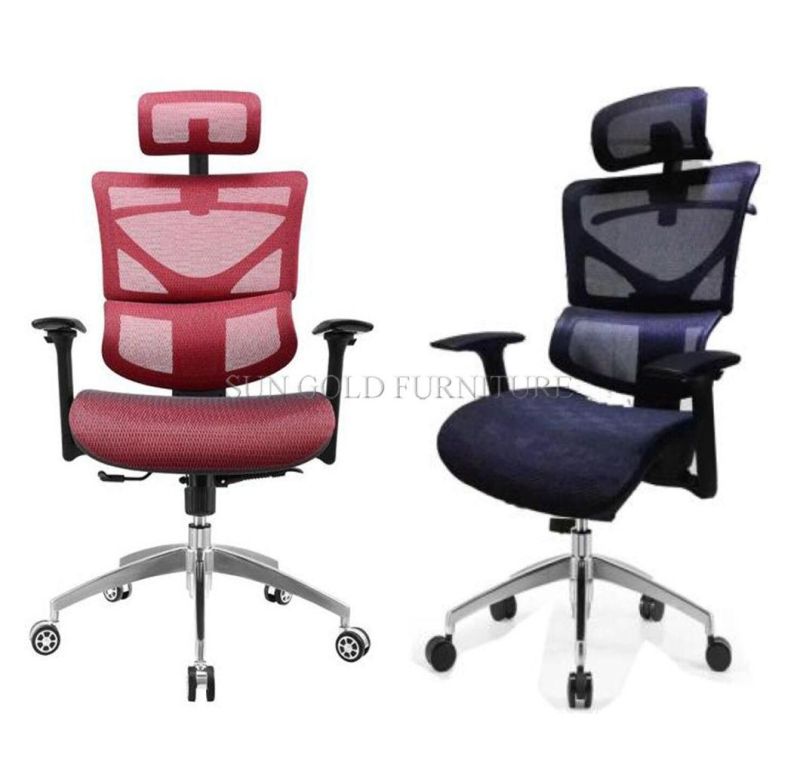 Factory Swivel Full Mesh Ergonomic Executive Office Chair with Adjustable Headrest