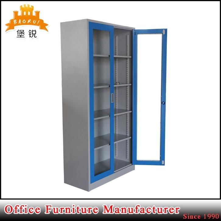 as-018 2 Glass Door Sliding Door File Cabinet Steel Cabinet/Book Cupboard