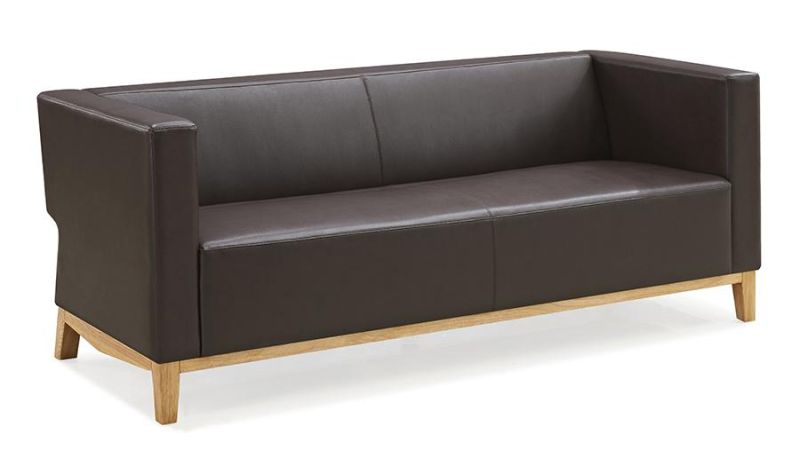 Modern Reception Sofa Modular Waiting Room Wooden Base Lounge Office Sofa