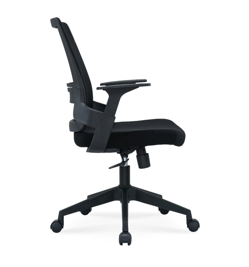 High Quality European Standard En1335 BIFMA Medium Back Staff Modern Mesh Office Swivel Chair