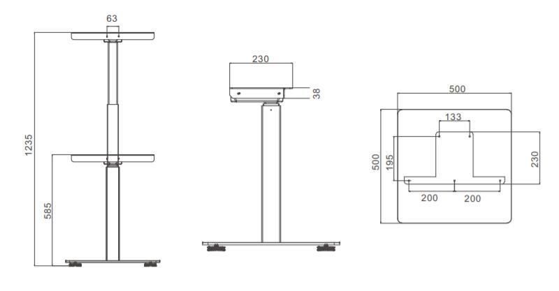 Jiecang Office Executive Computer Table Lifting Legs Height Adjustable Metal Sit Stand Desk Frame