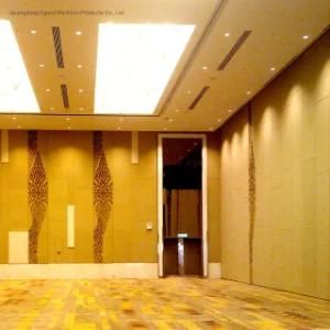 Fire Resistant Manual Rotating Sliding Noise Barrier Movable Partition for Hotel