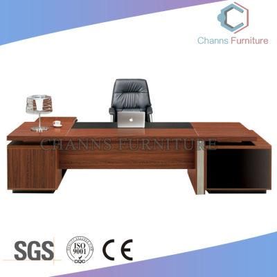 Wholesale Price Office Furniture Luxury Wooden L Shape Executive Office Table (CAS-DA53)