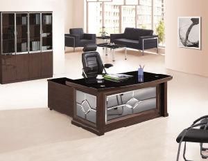 High Glossy Office Table Executive Table Glass Top Office Desk New Design Executive Desk Office