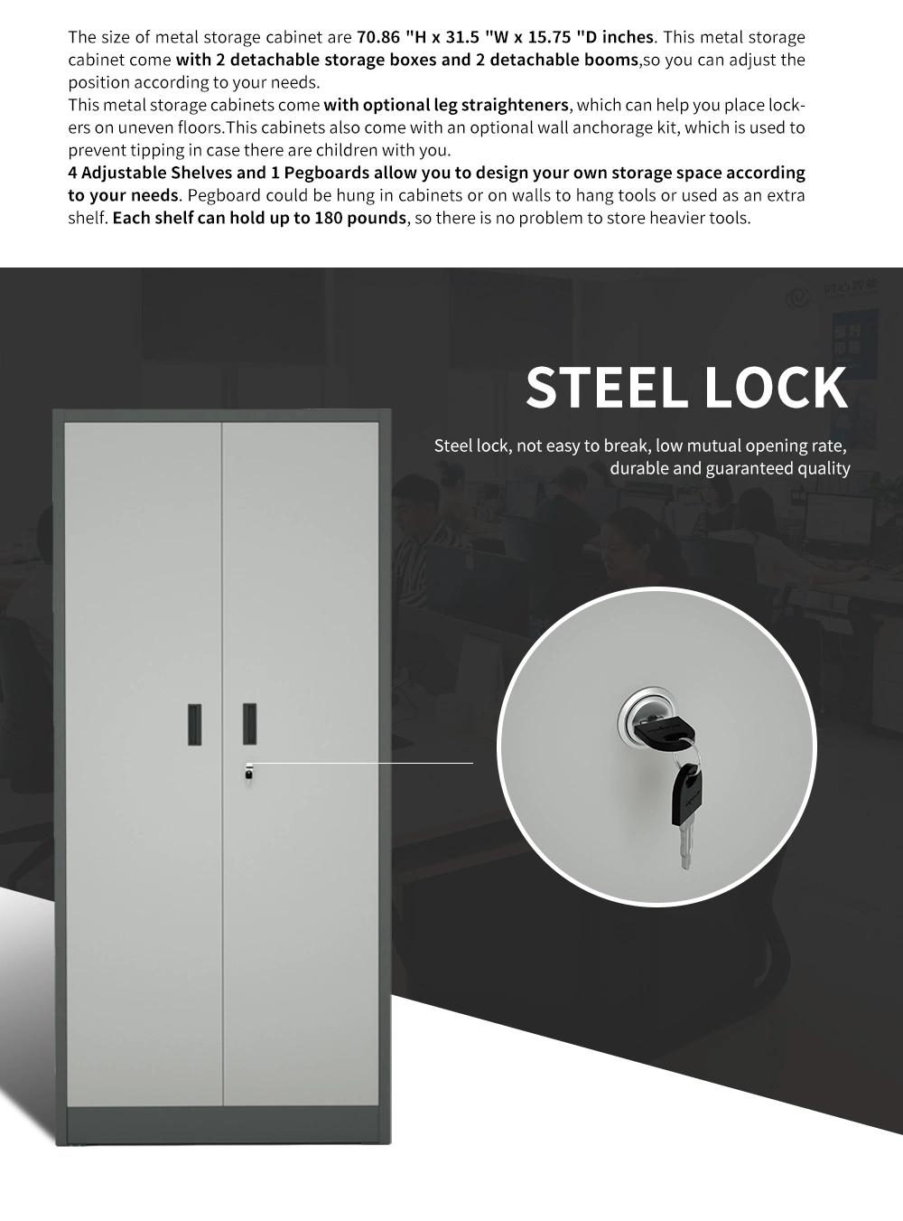 Digital Lock Metal Toolbox Cabinet Garage Safety Toolbox Heavy Duty Tool Cabinet