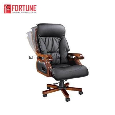 Multi-Functional Black Leather Office Chair/Modern Computer Office Furniture/Swivel Chair