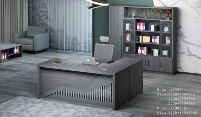 2022 Modern Design Manufacture Office Wooden Furniture MDF Steel L Shape Office Table