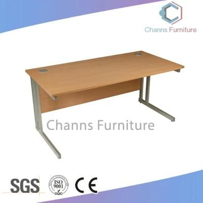 Office Furniture Suppliers Modern Straight Shape Computer Desk Office Table with Metal Frame (CAS-CD18501)