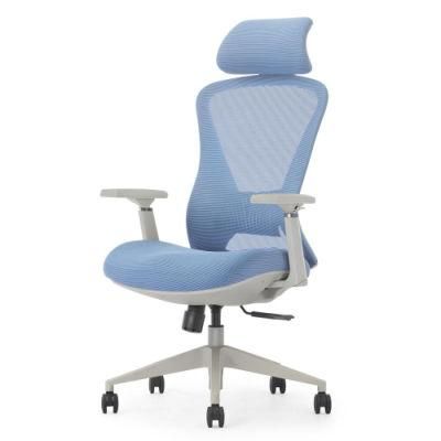 Computer Swivel Ergonomic Mesh Office Staff Chair with Headrest