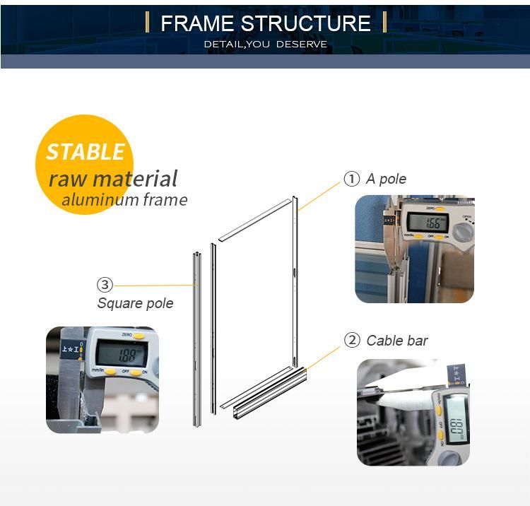 Hospital Folding Medical Curtain Hospital Bed Screen with Wheels