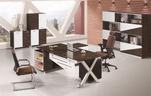 X Stainless Steel Leg Melamine Furniture Manager Computer Table with Edge Ark