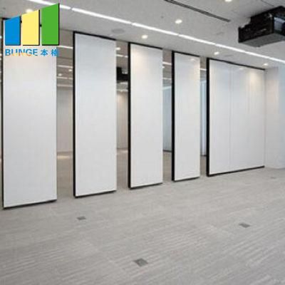 Hanging System Soundproof Partitions Acoustic Sliding Folding Partition Walls for Conference Room