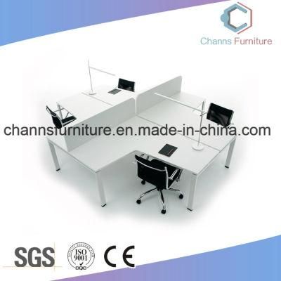 Fashion Furniture Cross White Office Table Staff Desk Workstation