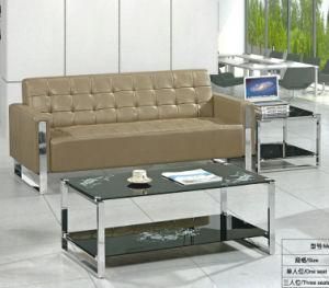 Waiting Room Office Furniture with Metal Leg PU Sofa