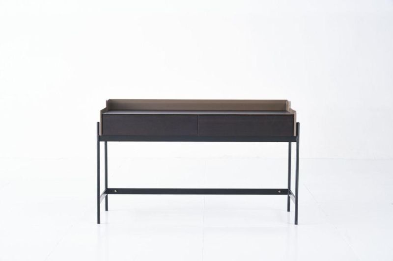 Fq58 Desk /Eucalyptus Veneer / Steel Base Coating /Italian Modern Simple Furniture in Home and Hotel