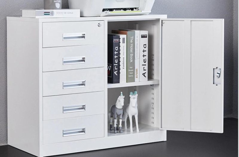 Narrow Drawer Filing Cabinet with Storage Metal Drawer 6 Drawers