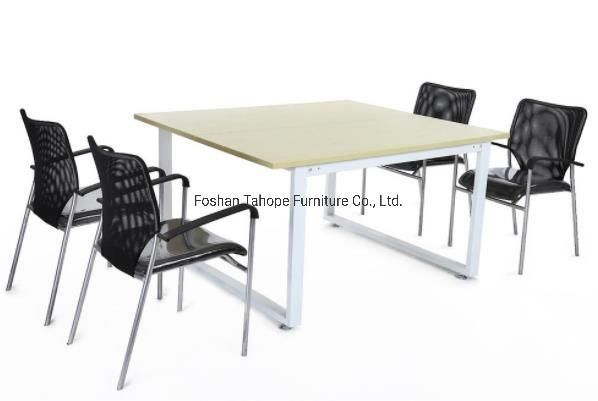Training Room Office Conference Mesh Metal Frame Chair with Armrest