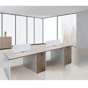 Hot Sale Office Furniture Modern Teak Wooden Office Desk with Screen
