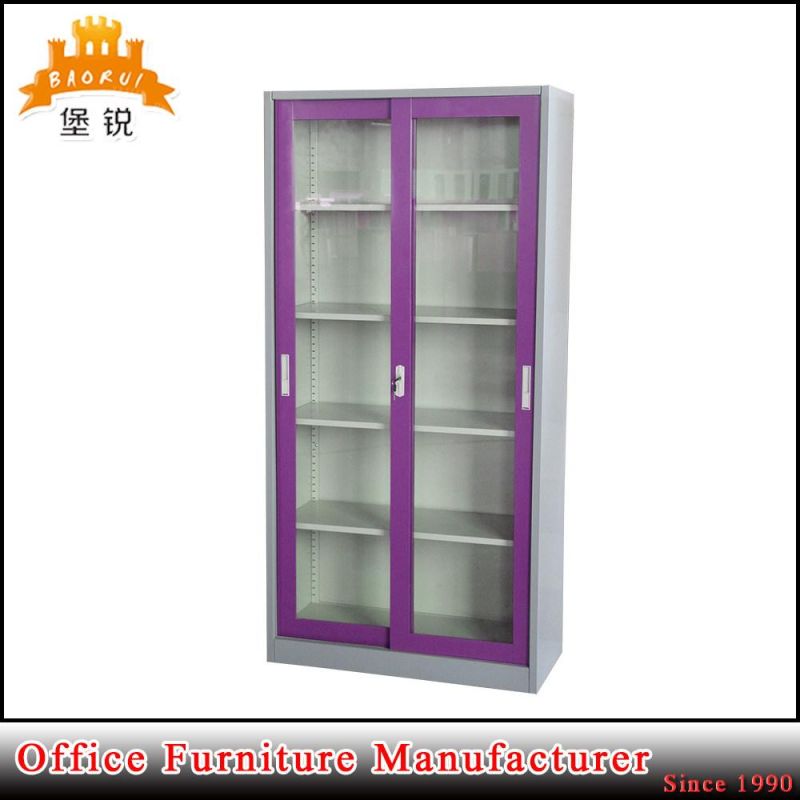 Different Color Glass Sliding Door Filing Cabinet