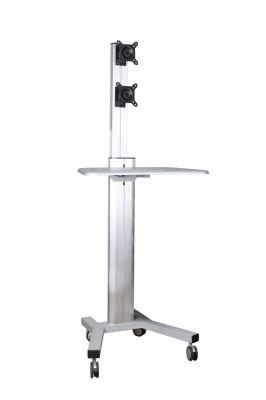 Mobile Computer Workstation Single Monitor 10-24&quot; Height Adjustment (PC 1602AS)