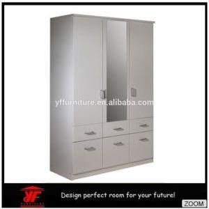 Bedroom Furniture Three Door Wardrobes Modern Wooden Wardrobe Closet