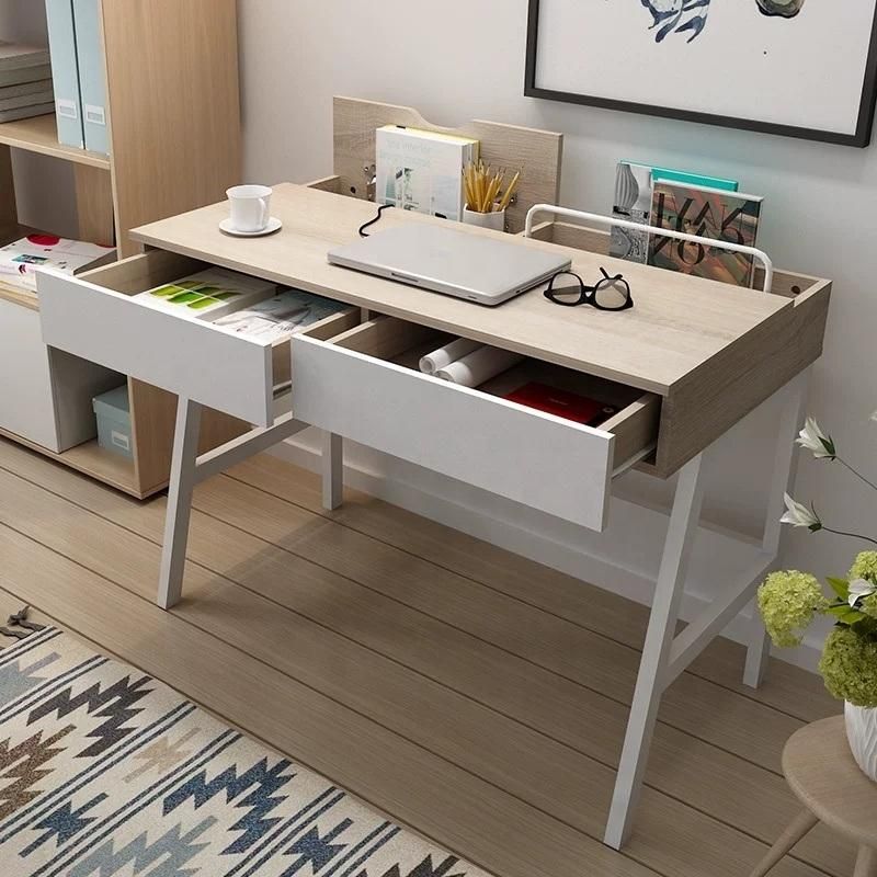 Wooden Furniture Office Studing Desk with Computer Side Table