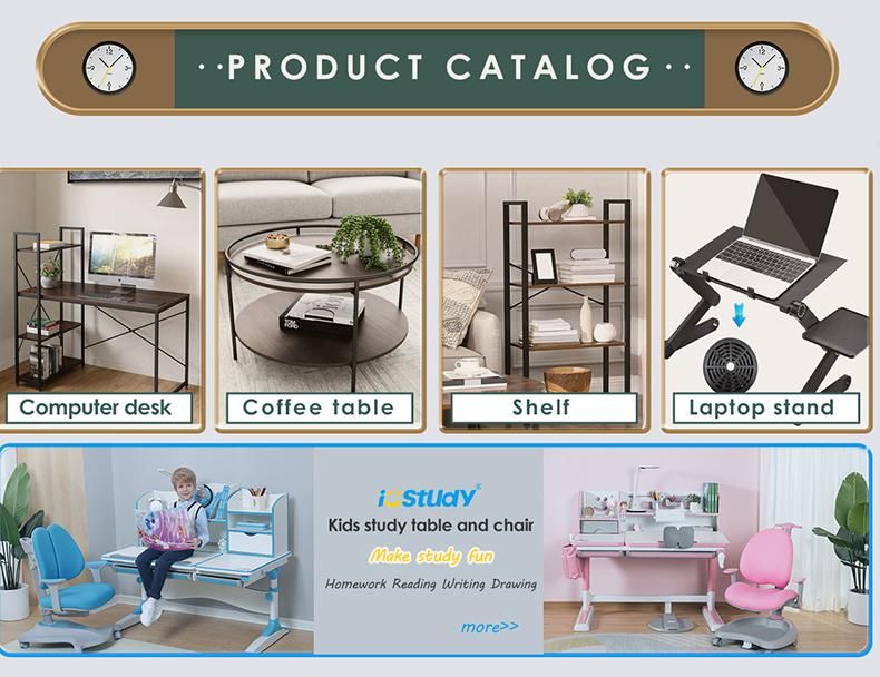 Metal Wood Factory Wholesale TV Trays Set of 2 Folding TV Tables Snack Tables for Eating