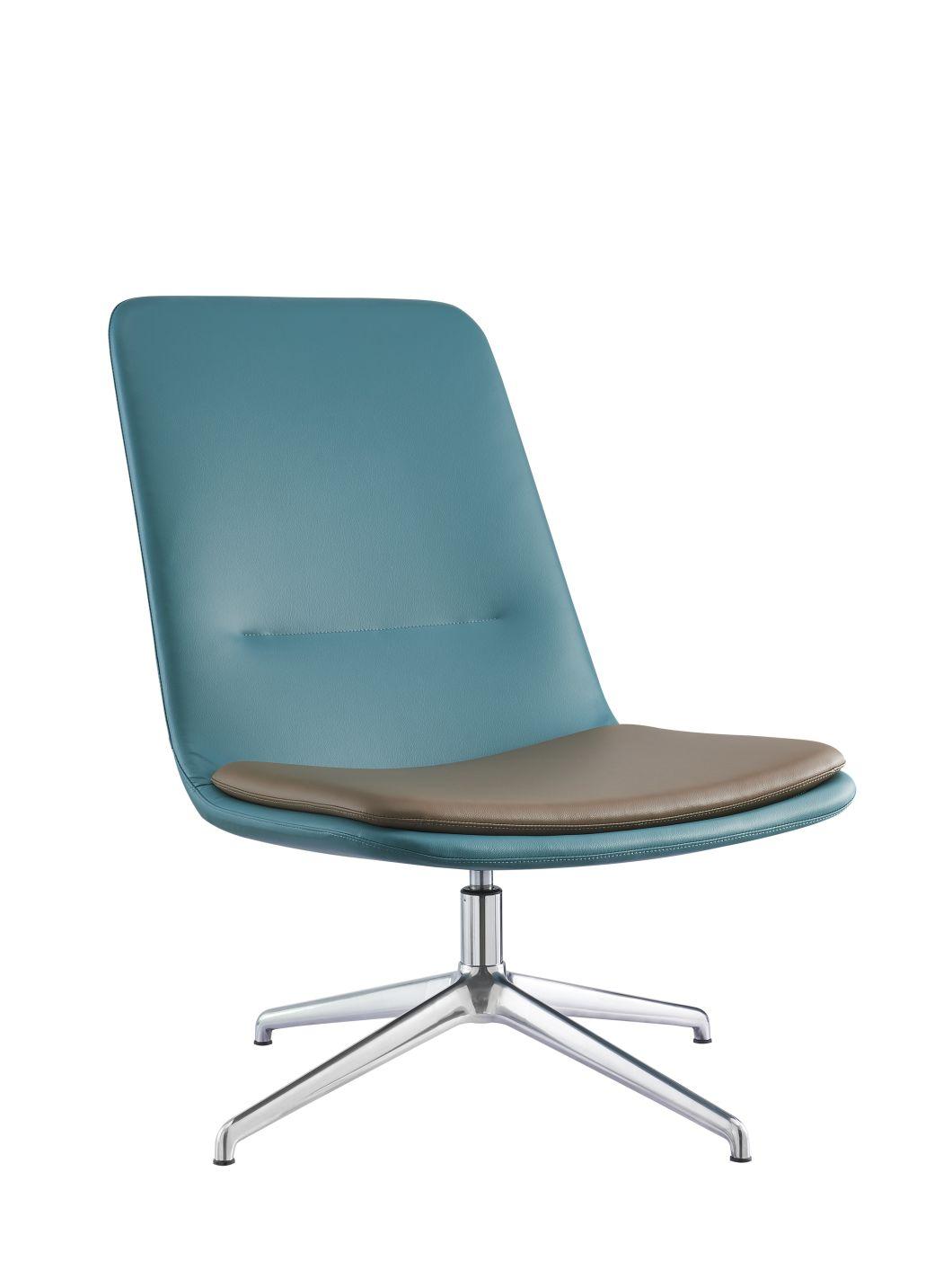 Classic Fashion Middle Leisure Lounge Seating PU Leather Boss Manager Executive Ergonomic Eco-Friendly Home Office Chair