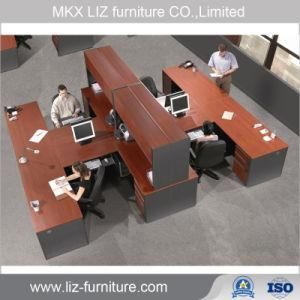 Classical Style 4 Seater Executive Staff Wood Workstation Desk (2232)