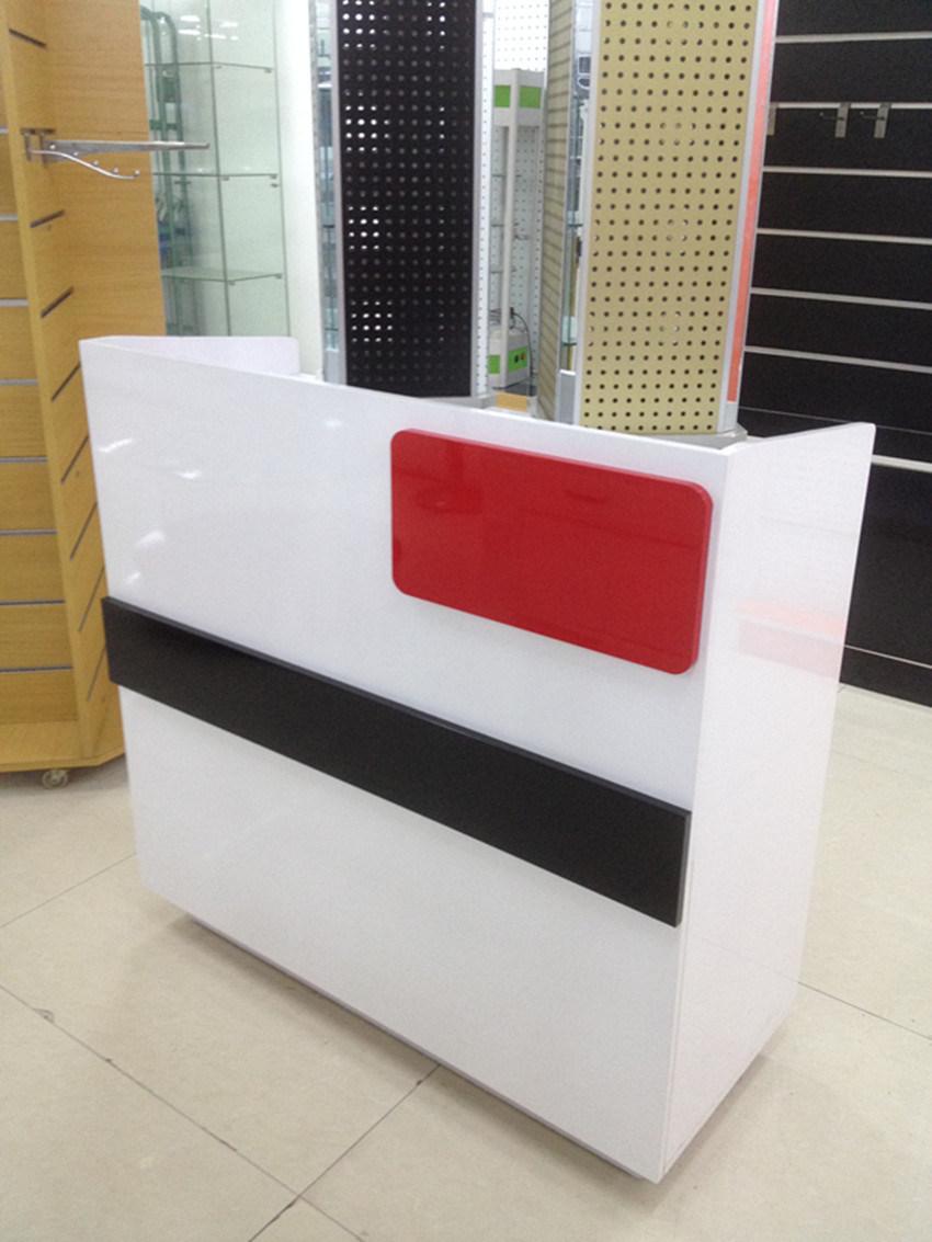 Hl-031 2021 Top Quality Mix Color Salon Reception Table Consult Table for Sale Cashier Desk Check-out Counter Checkstand