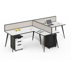 32mm Aluminum Frame Modular Office Furniture Workstation with 3 Drawers Mobile Pedestal