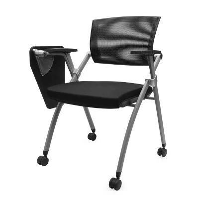 Mesh Back Folded Training Office Chair with ABS Tablet