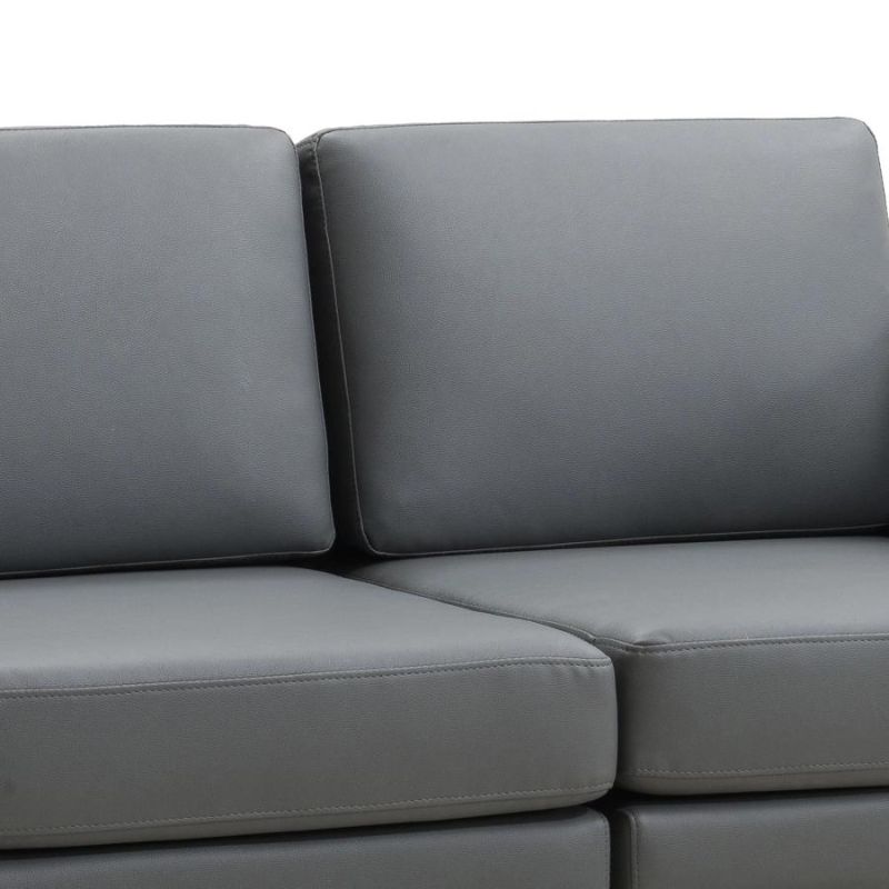 Factory Offered Unique Design Modern Leather Sofa PU Leather Sofa Set