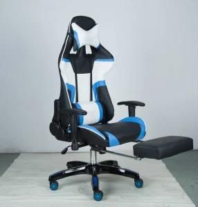 Oneray Swivel PU Leather Gaming Chair Racing Office Computer Game Chair with Footrest