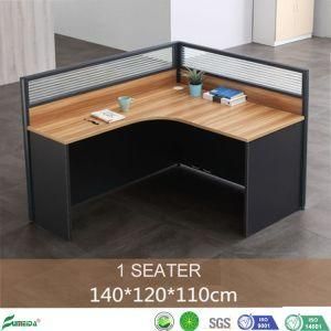 MFC Panel Call Center L Shape Glass Design Cubicle Cluster Partition Desk Workstation (AP-L01)